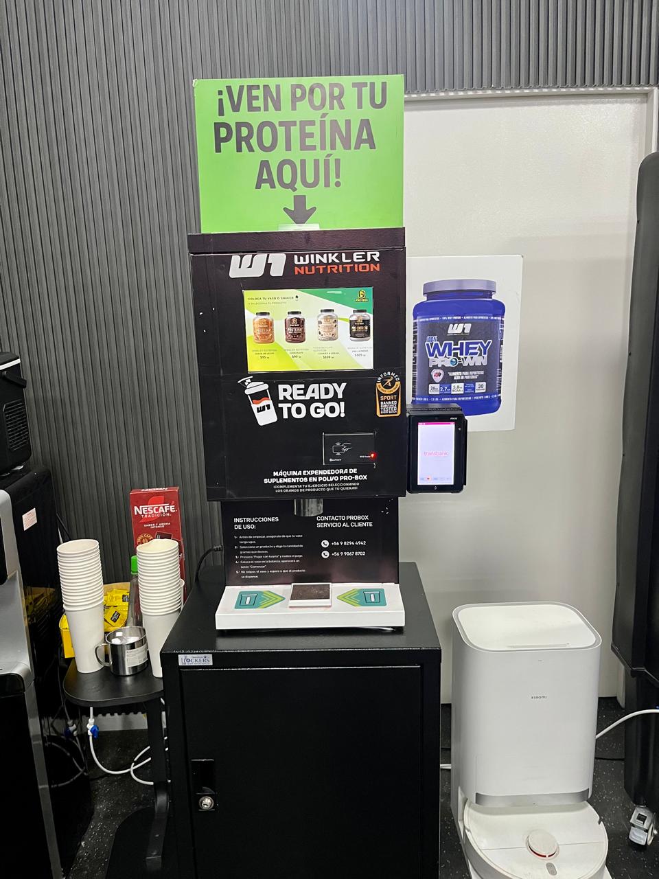 Máquina instalada en gimnasio