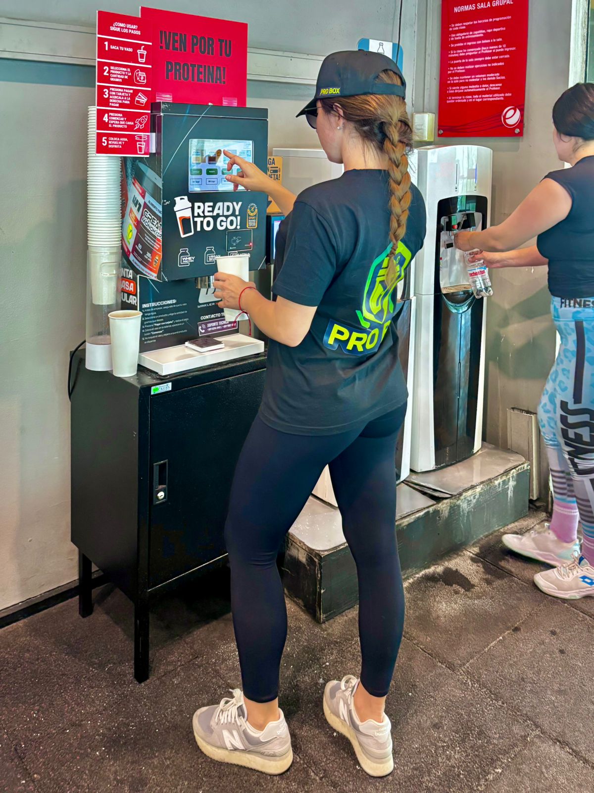 Operadora en acción